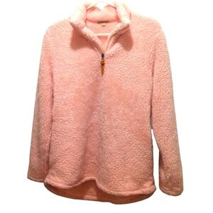 Super Soft Sherpa Pullover Four Steeds 1/4 Zip Cozy Warm Layering Loungewear M
